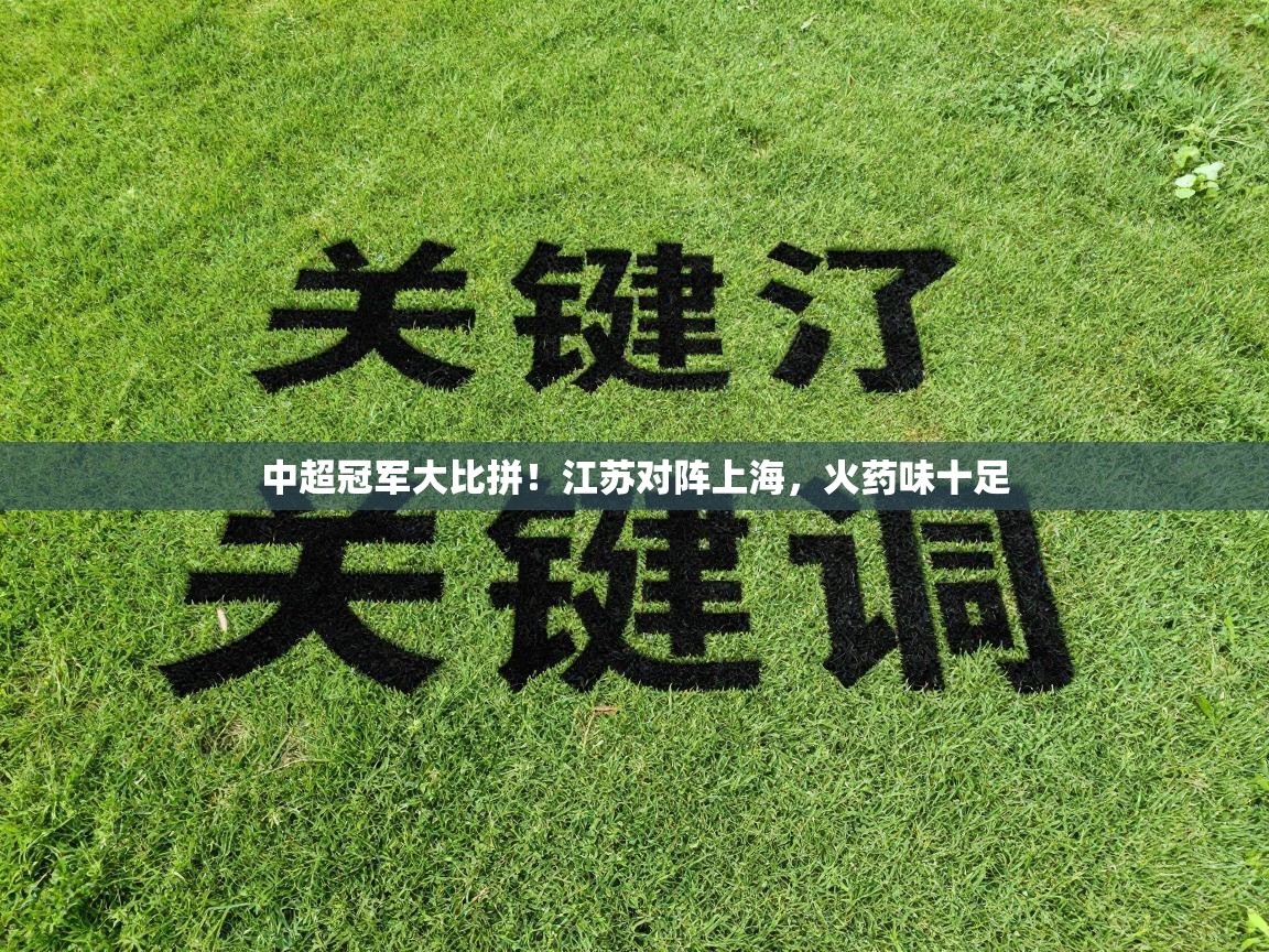 中超冠军大比拼！江苏对阵上海，火药味十足  第2张